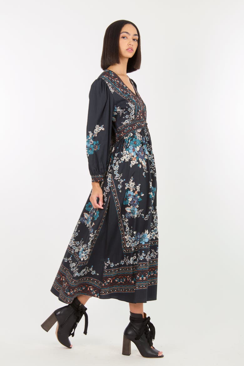 Zaria Dress, Alternate, color, Dark Navy Floral