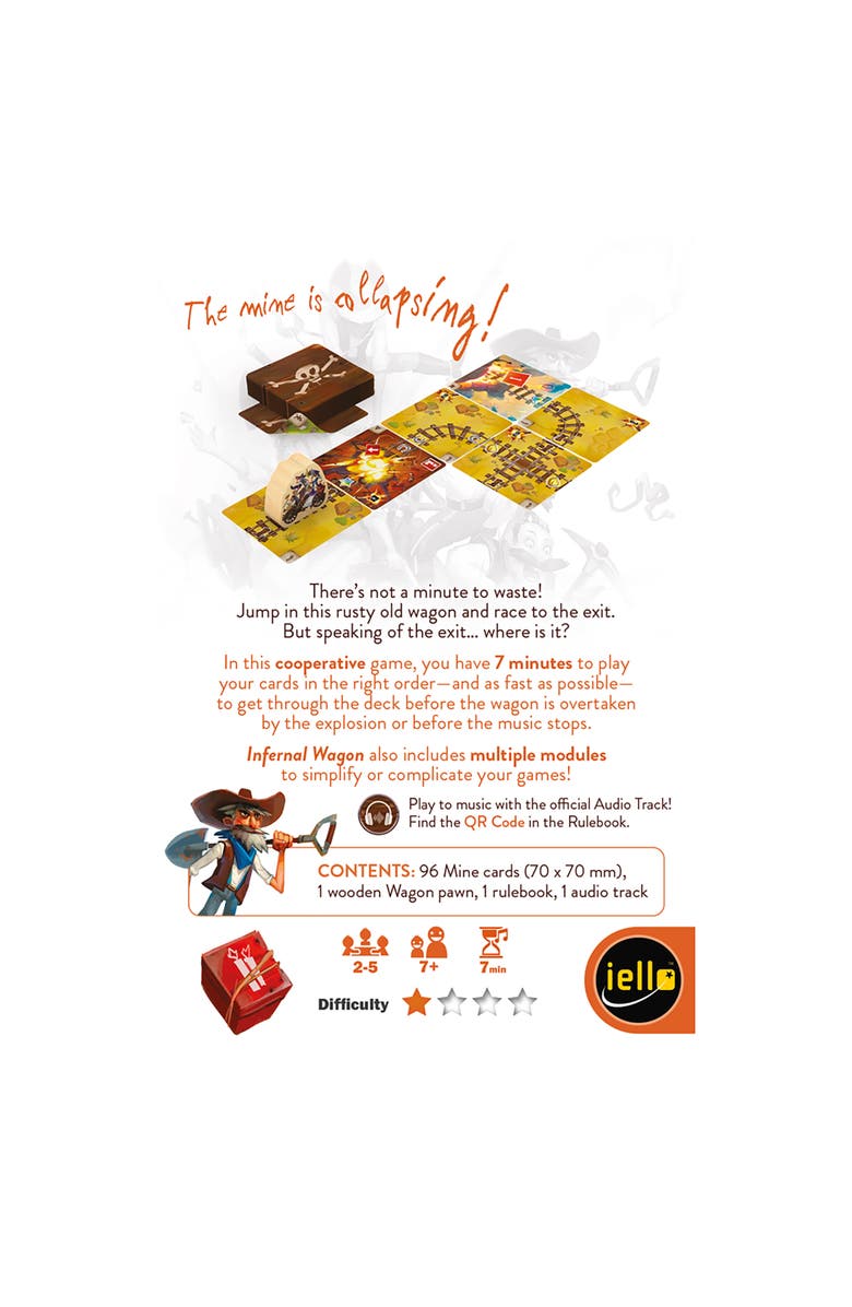 IELLO Infernal Wagon Quick Party Game, Alternate, color, Multicolored