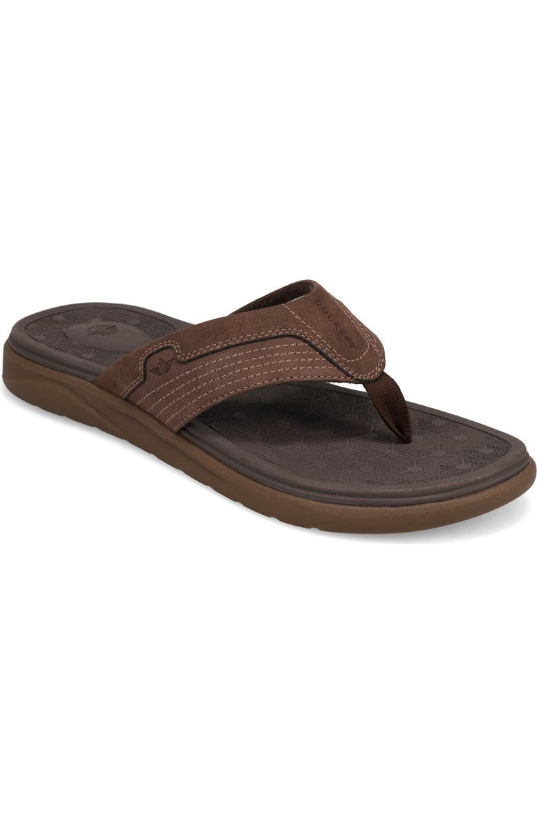 Dockers<sup>®</sup> Cabana Flip Flop, Main, color, Dark Brown