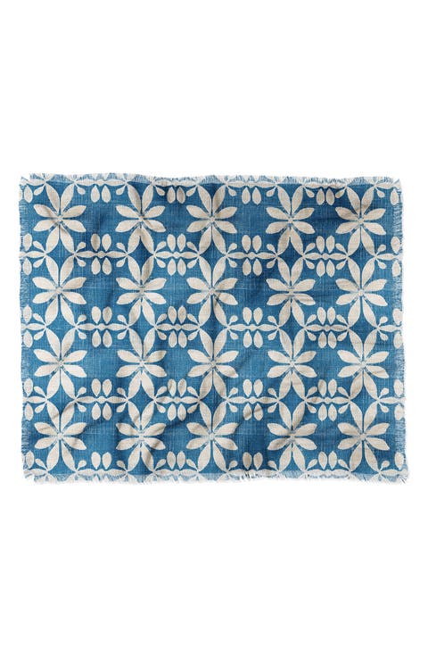 Fringe Trim Throw Blanket