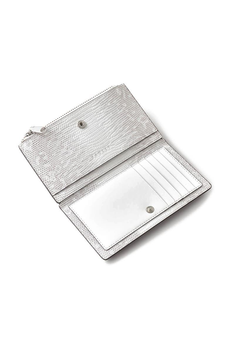 Radley Coin Street - Faux Lizard Medium Ziptop Wallet, Alternate, color, Bright White
