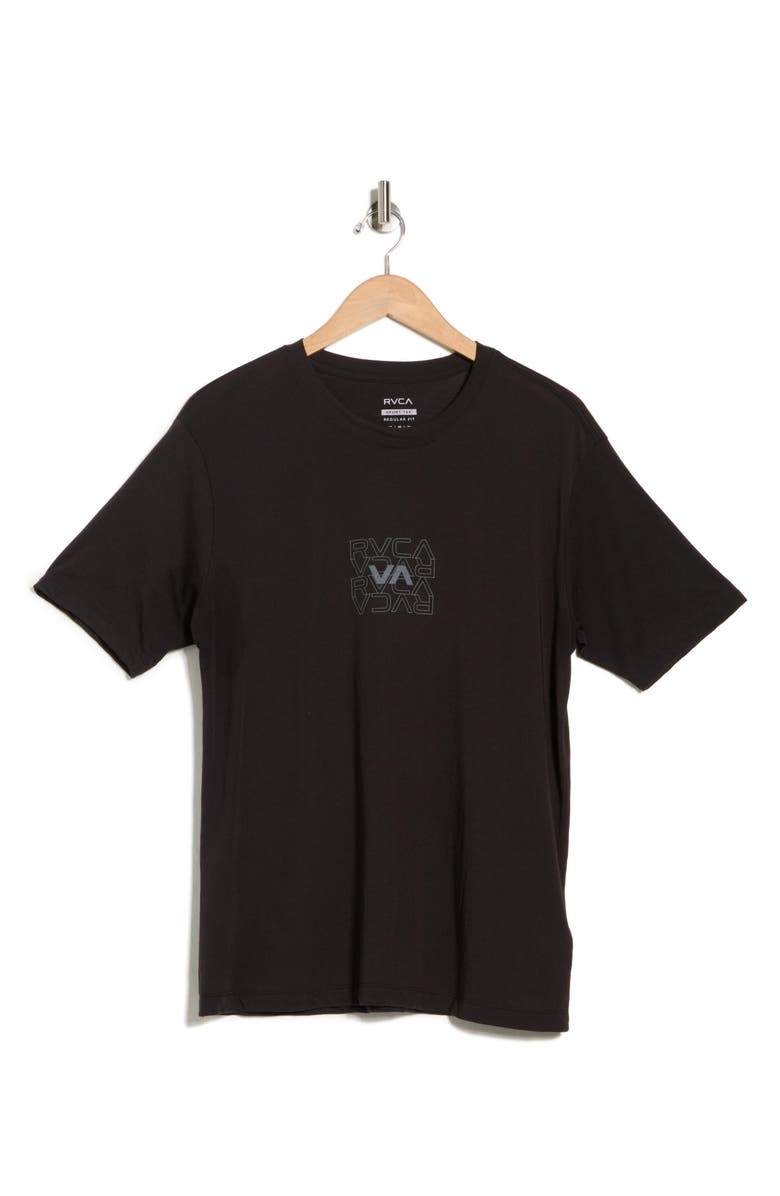 RVCA Pin Flip Logo Sport T-Shirt, Alternate, color, Black