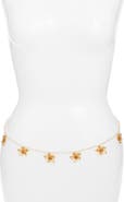 VIDAKUSH Golden Flower Freshwater Pearl Belly Chain