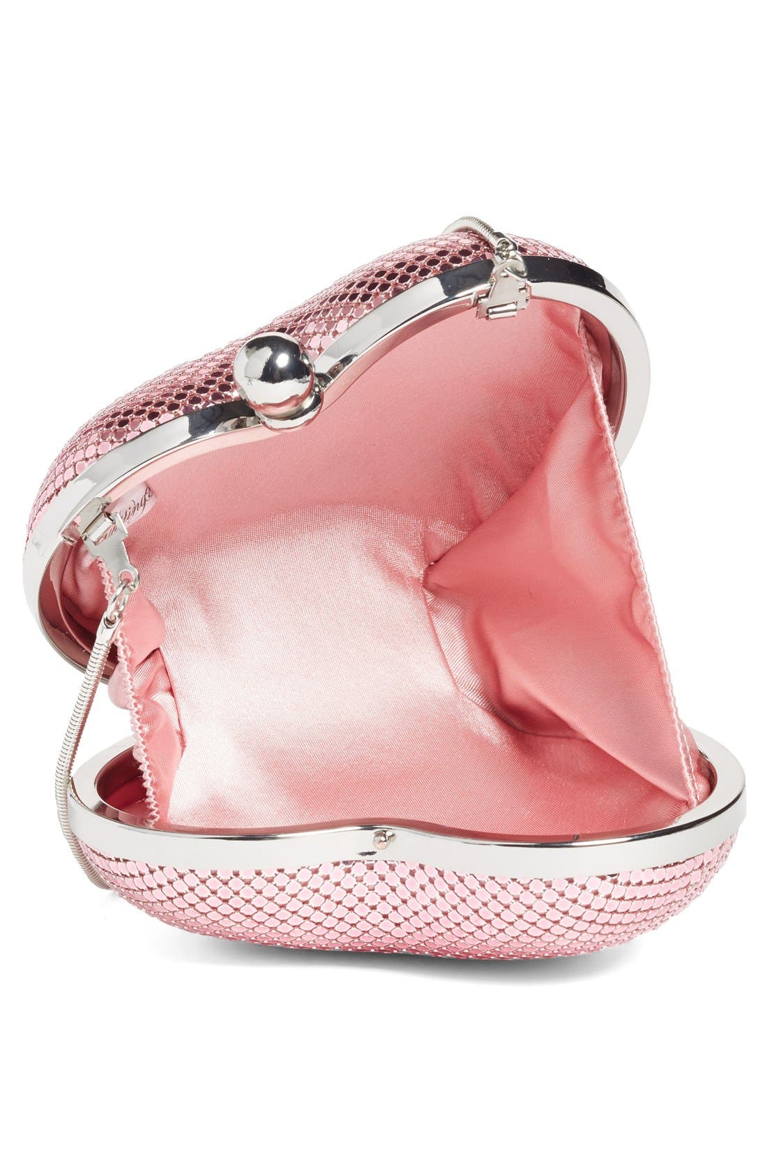'Charity Heart' Minaudière, Alternate, color, PINK