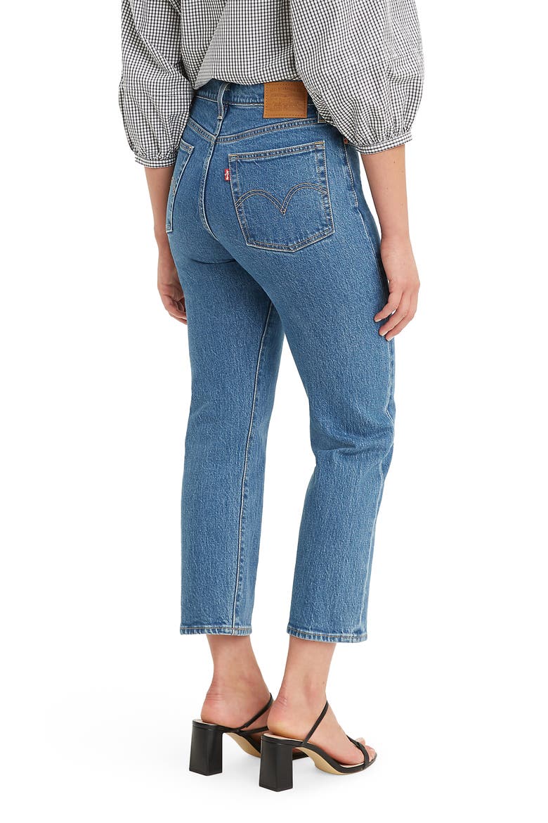Levi's® The Wedgie High Waist Straight Leg Jeans, Alternate, color, JIVE STONEWASH