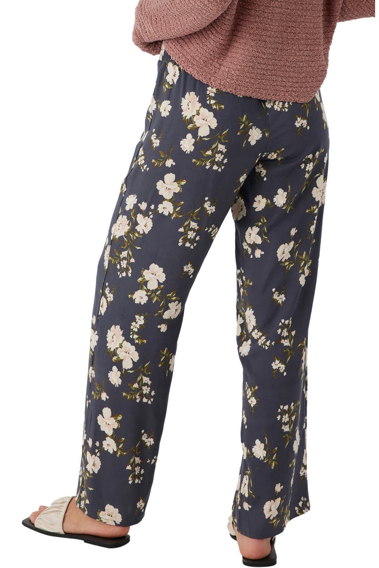 Jonie Kendra Floral Wide Leg Pants, Alternate, color, PERISCOPE