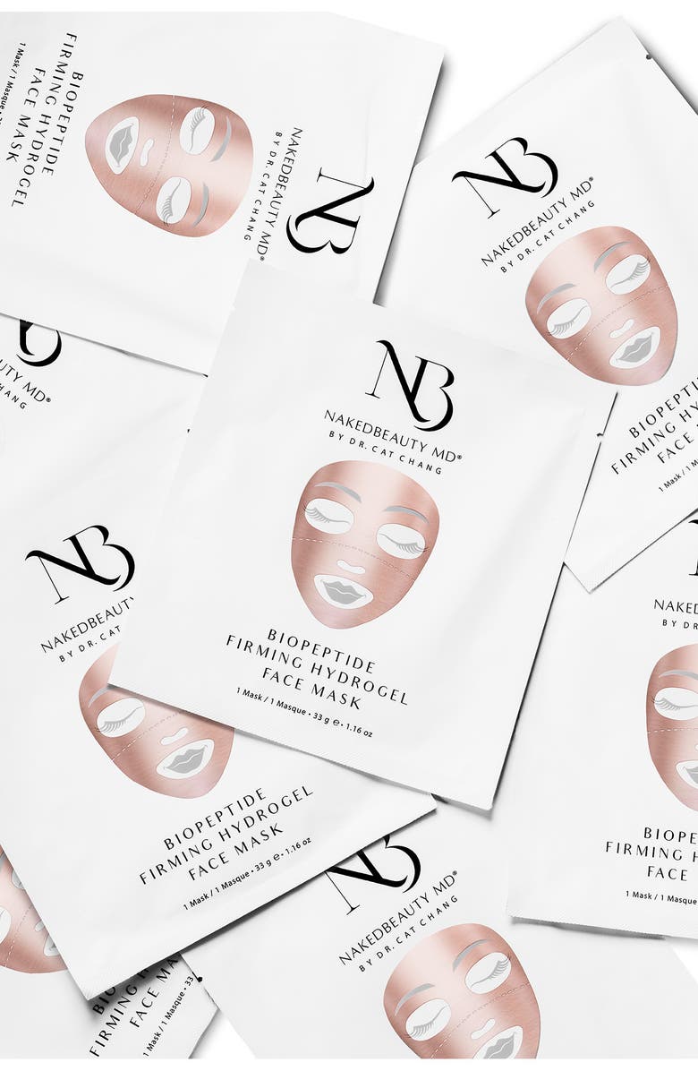 NakedBeauty MD Biopeptide Firming Hydrogel Face Mask, Alternate, color, 