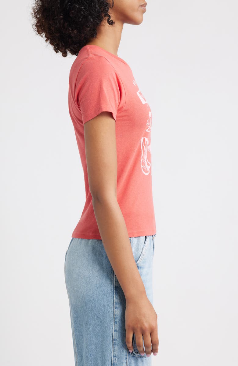 GOLDEN HOUR Wild Heart Cotton Graphic T-Shirt, Alternate, color, Cranberry