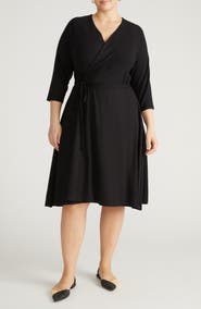Universal Standard The Divine Jersey Wrap Dress