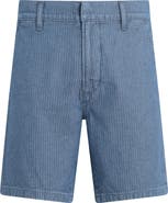Hudson Jeans Venice Ribbed Cotton Herringbone Chino Shorts