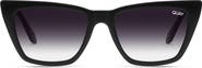 QUAY Call The Shots 54mm Gradient Cat Eye Sunglasses