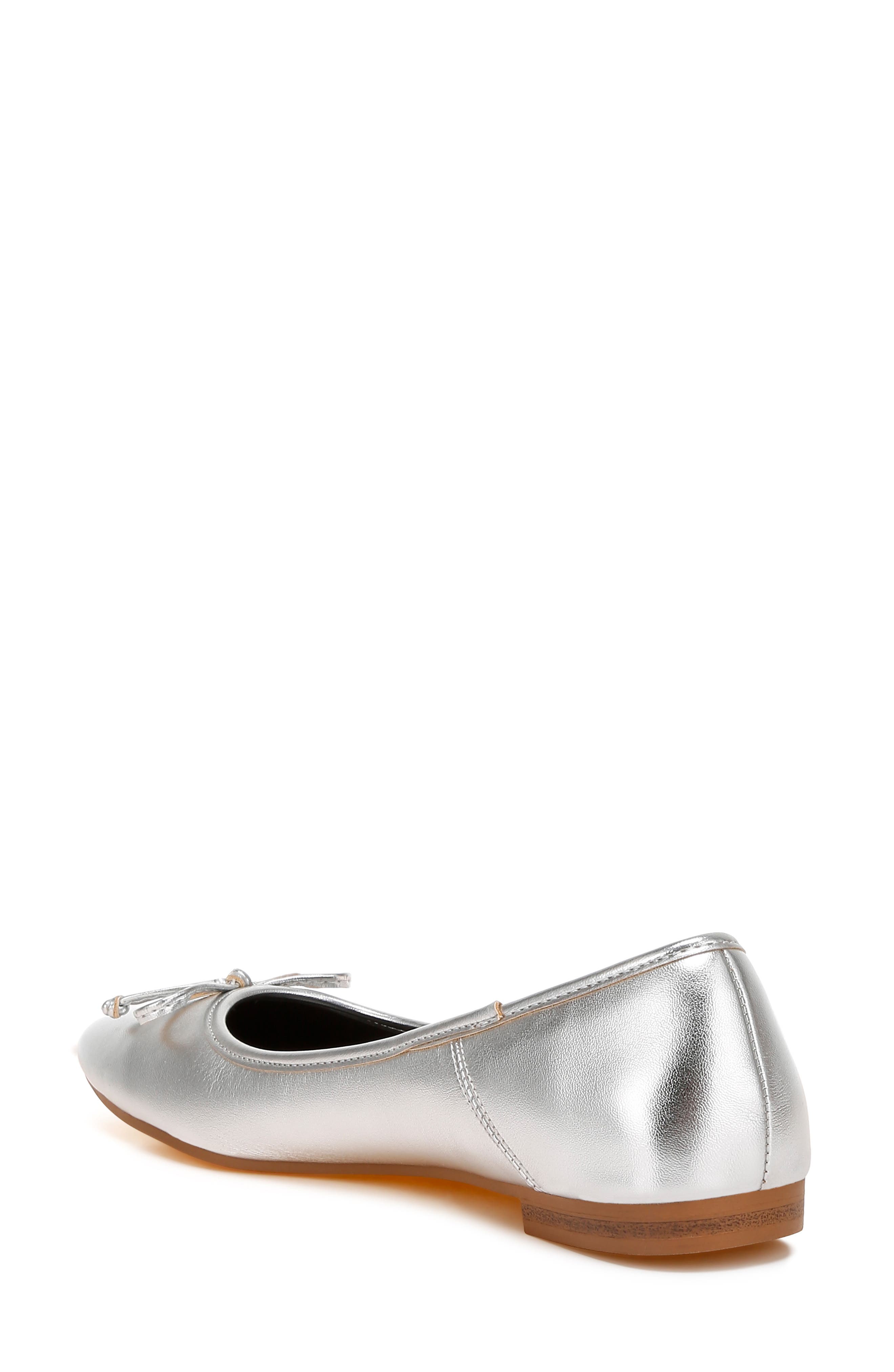 Rag & Co Ipara Ballet Flat, Alternate, color, Silver
