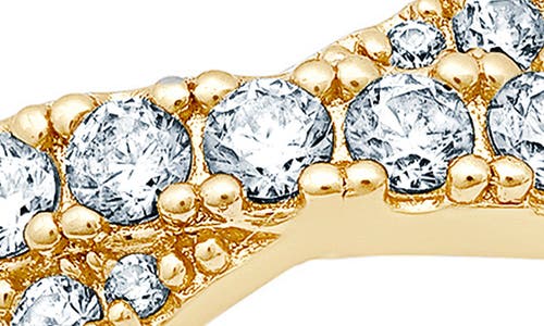 Crislu Grace Cubic Zirconia Eternity Ring In Gold