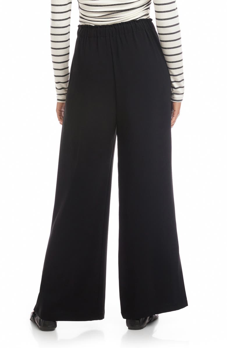 FIFTEEN TWENTY Helen Jersey Drawstring Wide Leg Pants, Alternate, color, Black