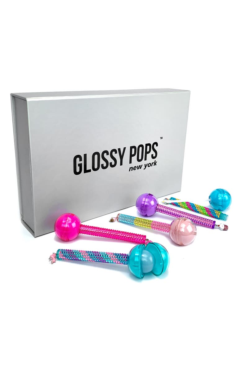 Glossy Pops 5-Pack Lip Balm & Lip Gloss Set, Main, color,