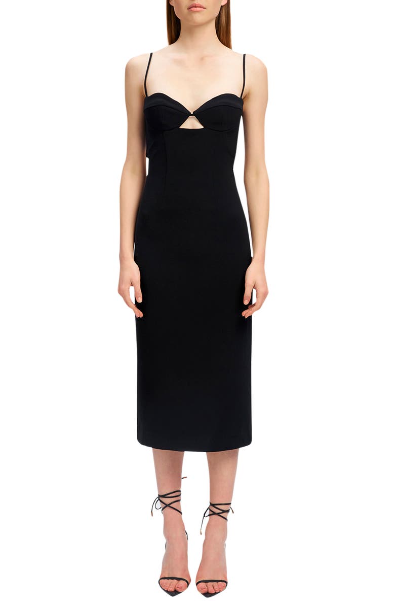 Bardot Vienna Cutout Midi Dress, Main, color,