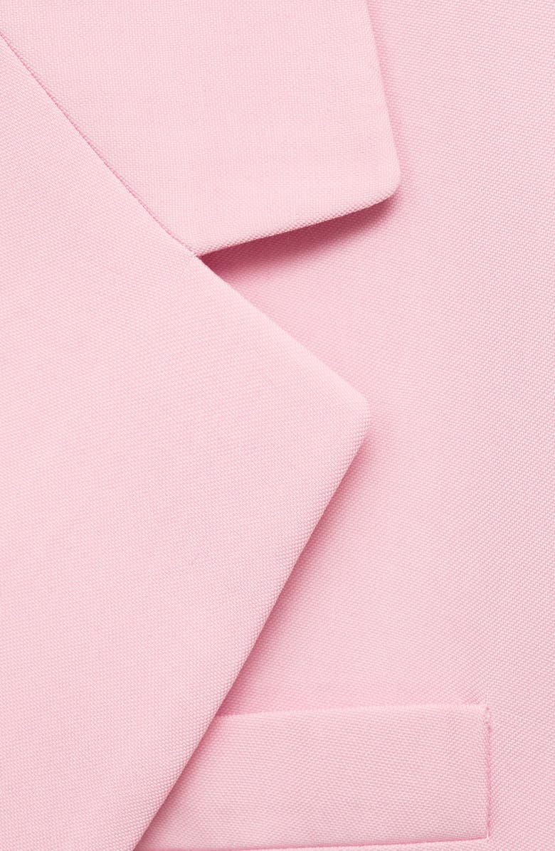 MANGO Double Breasted Suit Blazer, Alternate, color, Pink