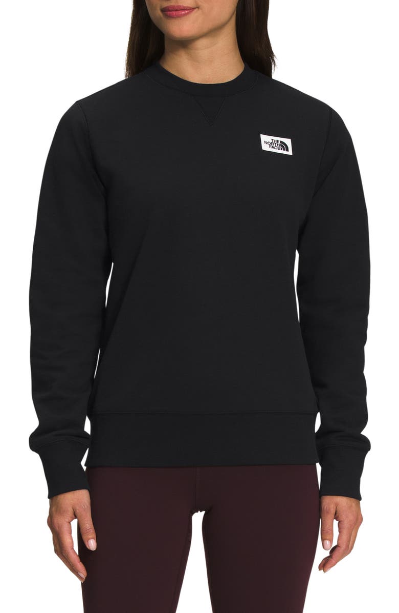 The North Face Heritage Patch Crewneck Sweatshirt, Main, color, 
