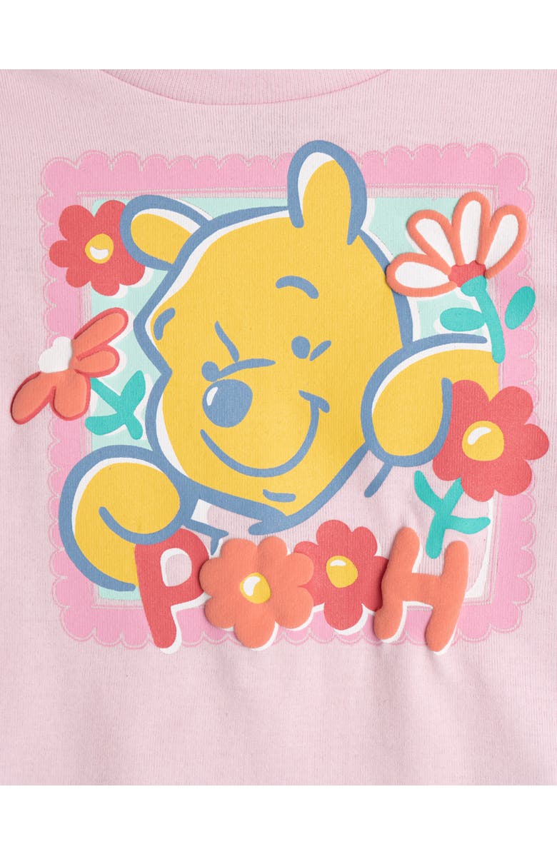 Disney Winnie the Pooh 2-Piece Short Sleeve Tee and Gauze Shorts Set, Alternate, color, Pink Multi Pooh