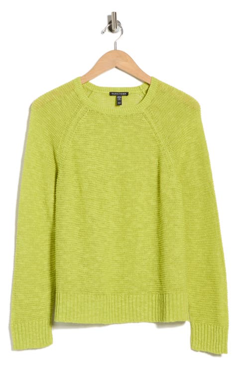 Raglan Sleeve Organic Linen & Organic Cotton Sweater