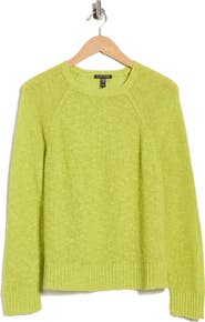 Eileen Fisher Raglan Sleeve Organic Linen & Organic Cotton Sweater