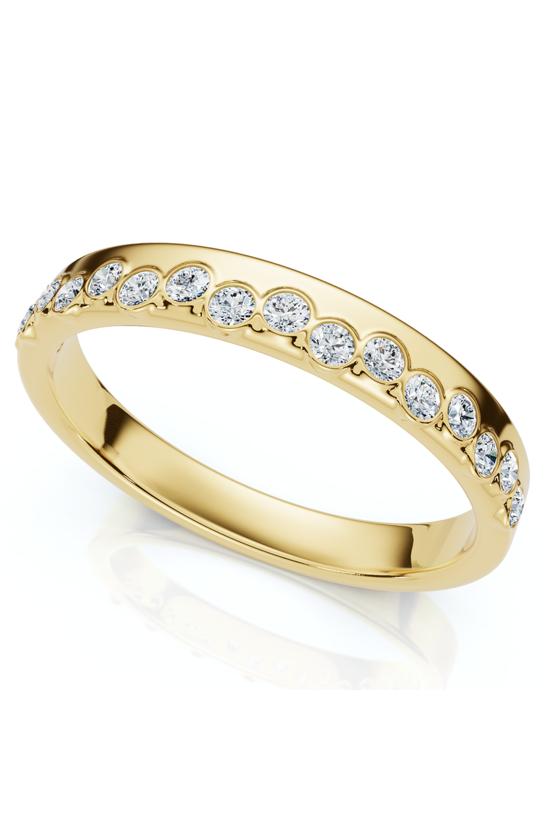 1/5Ct TW Diamond Rhythm Anniversary Band Lab Grown, Main, color, 14k Yellow Gold