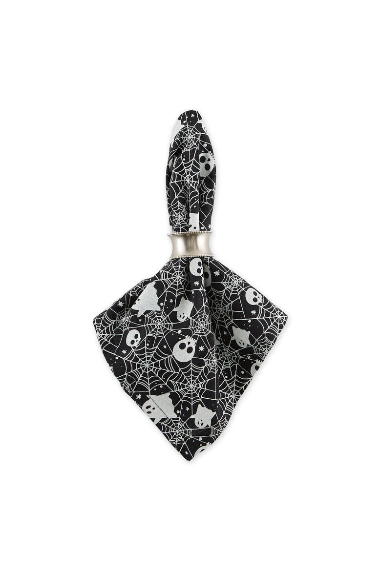 Hallowen Print Napkin Set/6, Alternate, color, Haunted Objects