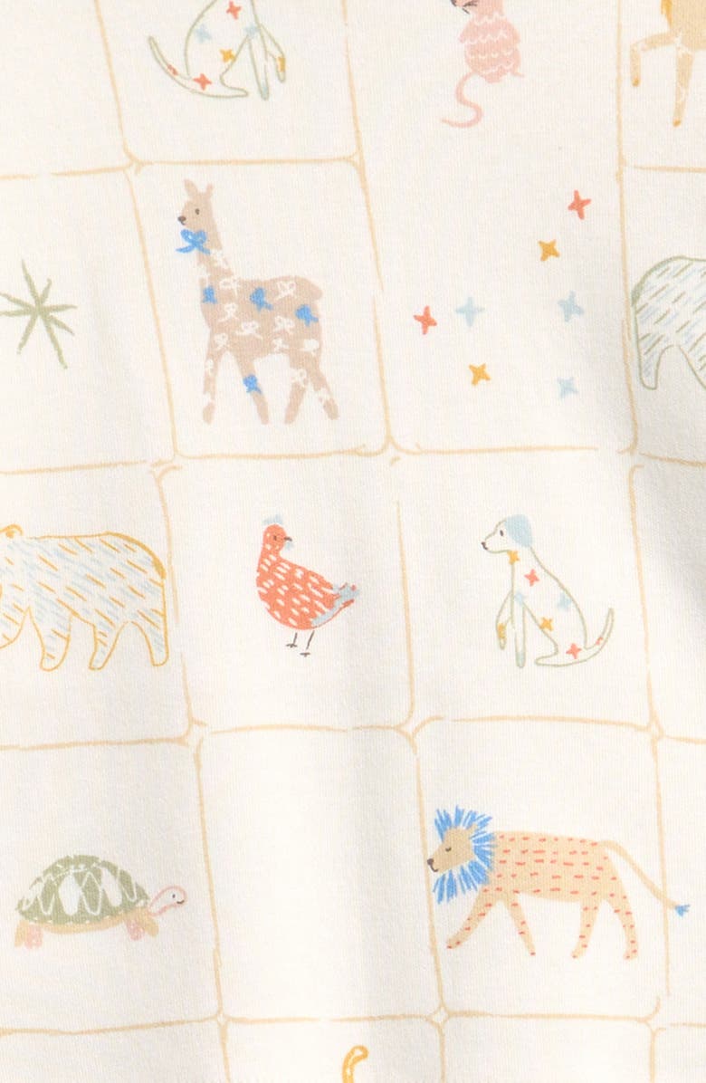 Pehr Kids' Drop Shoulder Organic Cotton Graphic T-Shirt, Alternate, color, Animal Shuffle