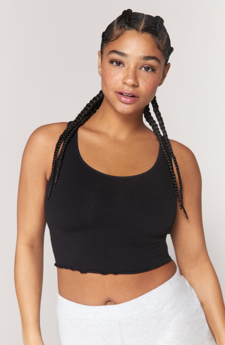 Spiritual Gangster Amor Crop Rib Tank, Alternate, color,