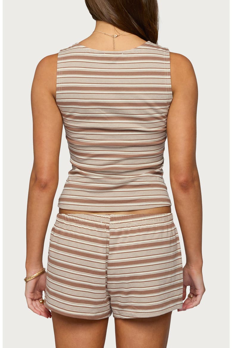 Glennon Stripe Tank, Alternate, color, BROWN
