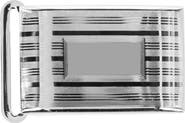 Trafalgar 25mm Engine Turned Engraved Compression Belt Buckle w Small Loop