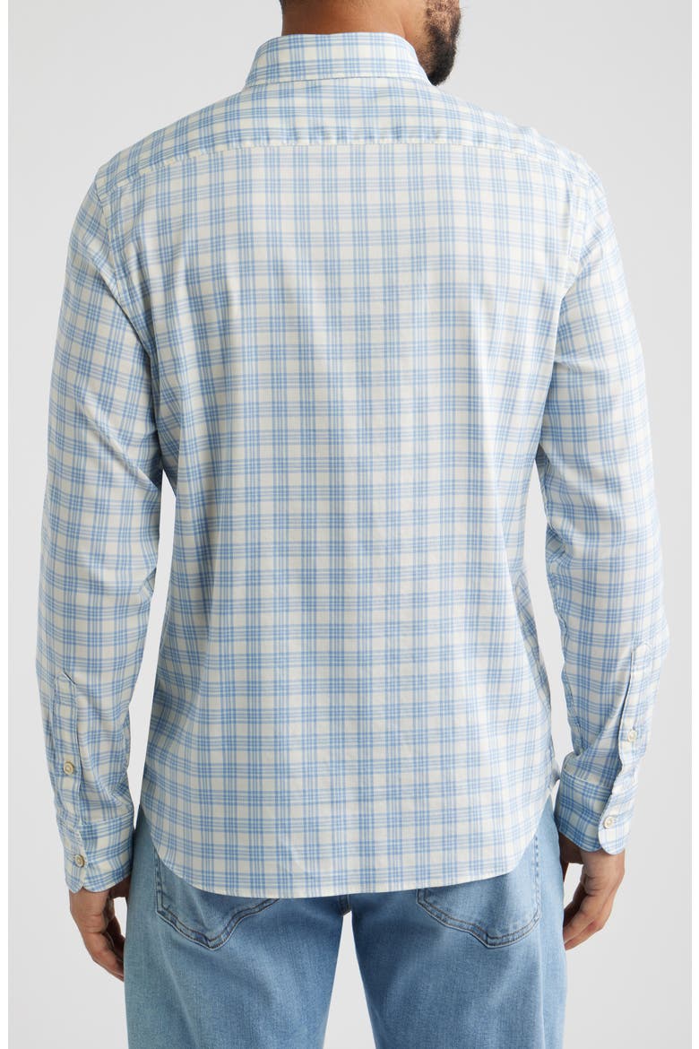 Movement Monterrey Plaid Button-Up Shirt, Alternate, color, OCEAN WHITE PLAID