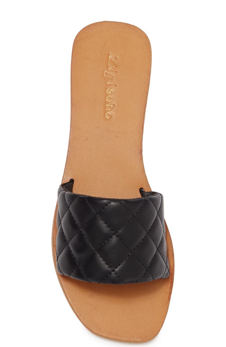 ZIGIny Kaily Quilted Slide Sandal, Alternate, color,