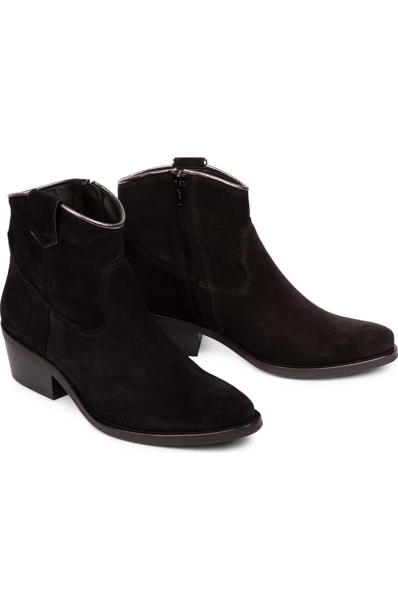 Penelope Chilvers Cassidy Suede Cowboy Boot, Main, color, Black