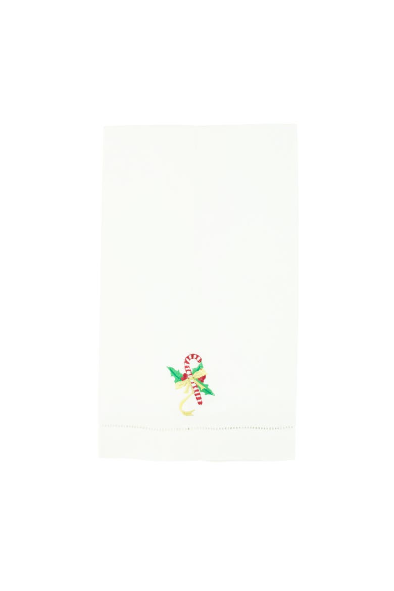 Candy Cane Towel, Alternate, color, White