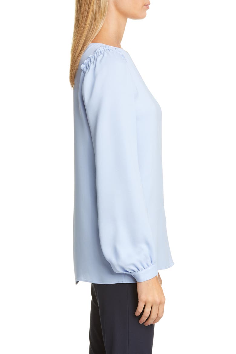Albright Silk Blouse, Alternate, color, FRENCH BLUE