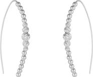 Spero London Beaded Pull Through Sterling Silver Earrings