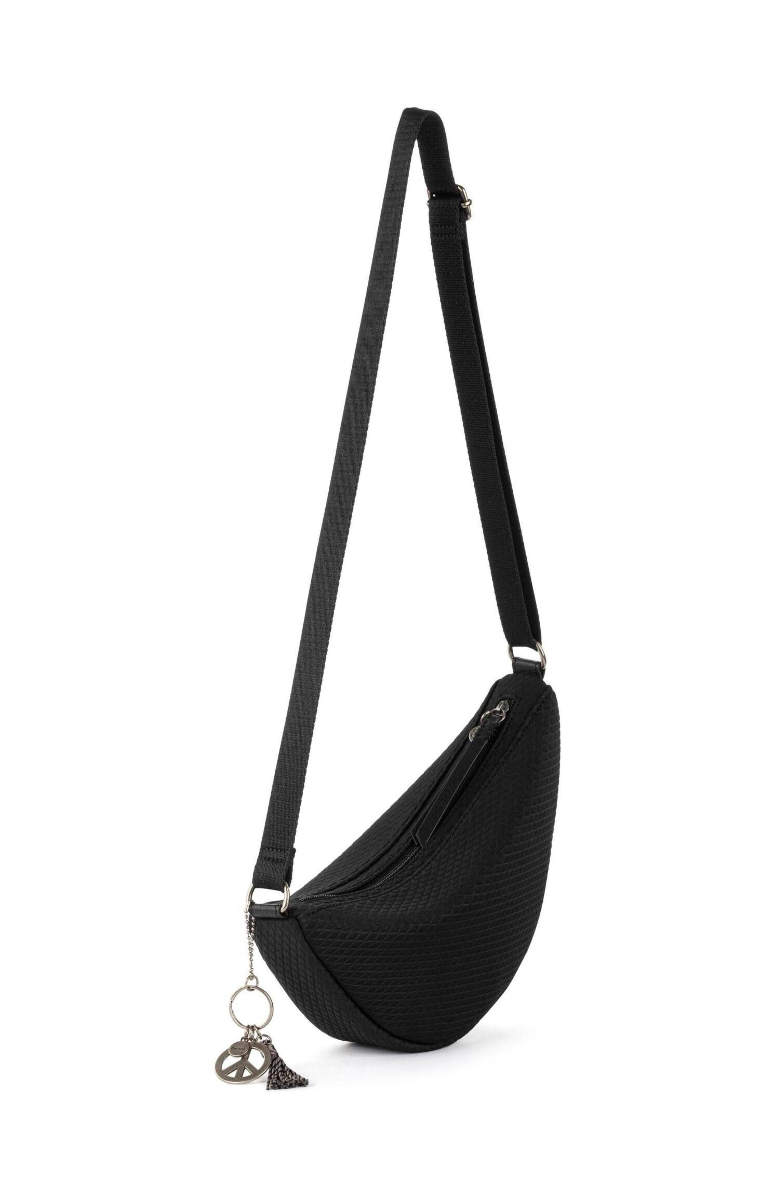 The Sak Tess Sling Crochet Bag, Alternate, color, Black Crochet