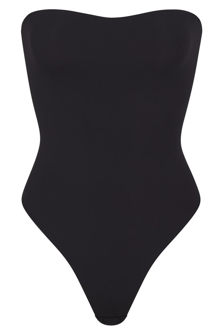 Fits Everybody Strapless Bodysuit, Alternate, color, ONYX