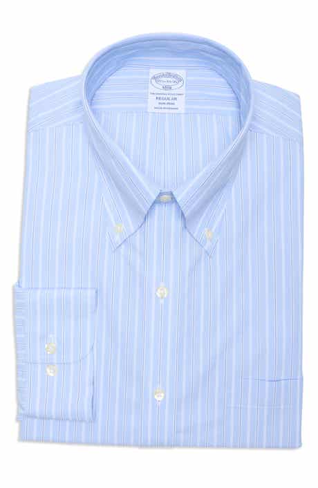Brooks Brothers Regular Fit Stripe Button-Down Cotton Shirt