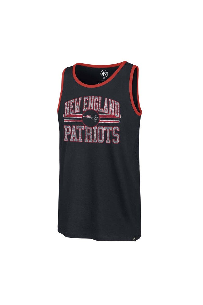 Men's '47 Navy New England Patriots Winger Franklin Tank Top, Alternate, color, Navy