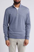 johnnie-O Hanks Heathered Quarter Zip Pullover