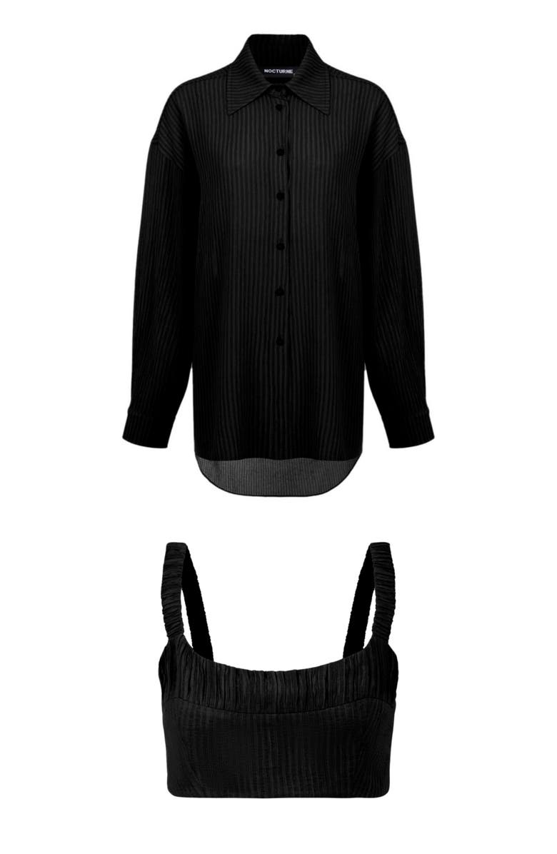 Nocturne Oversized Twin Set Shirt, Main, color, 