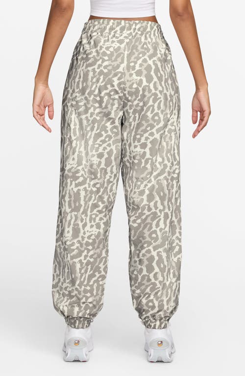 Nike Leopard Print Nylon Sweatpants In Multi