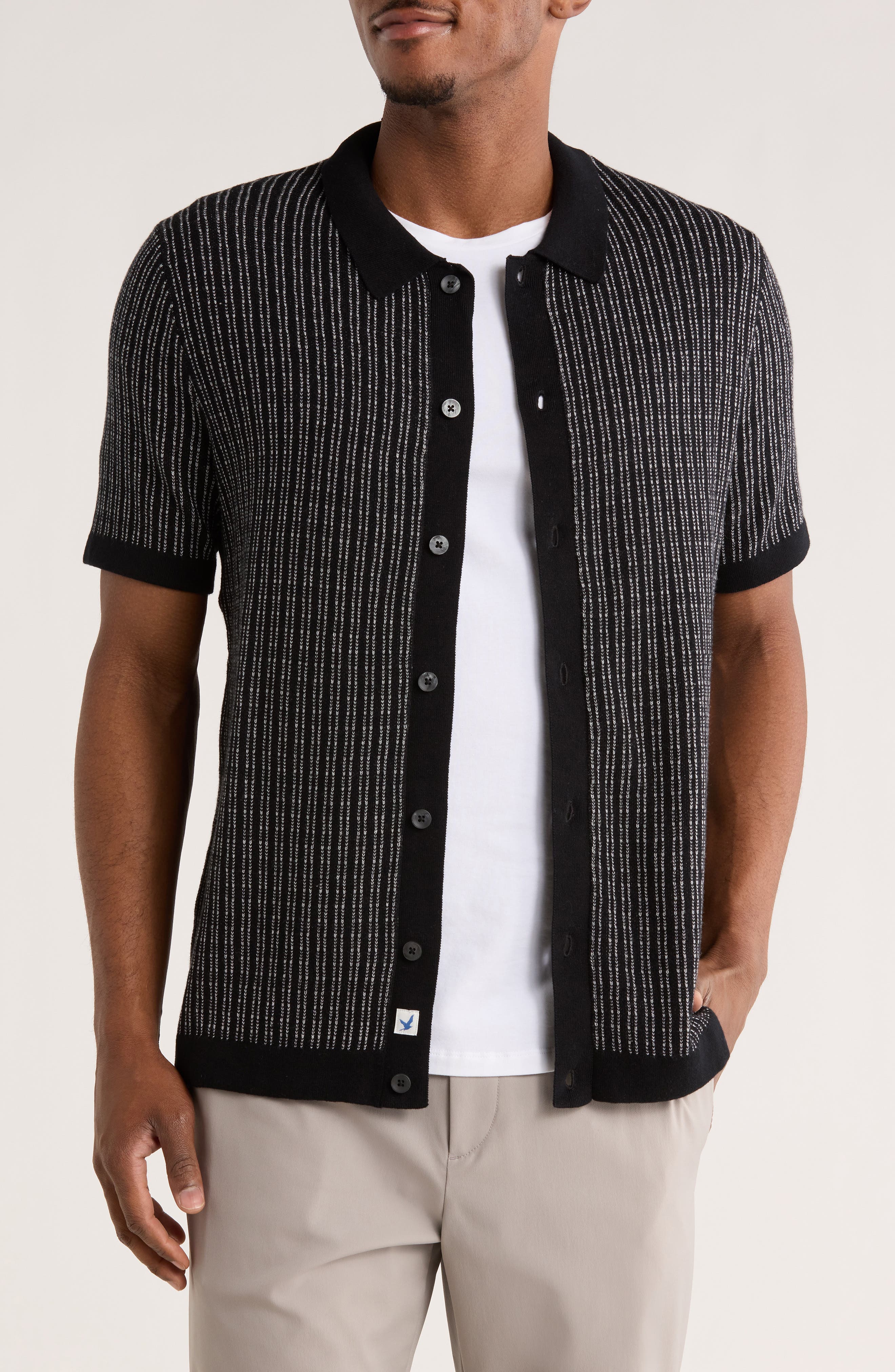 James Campbell Finoca Short Sleeve Cardigan