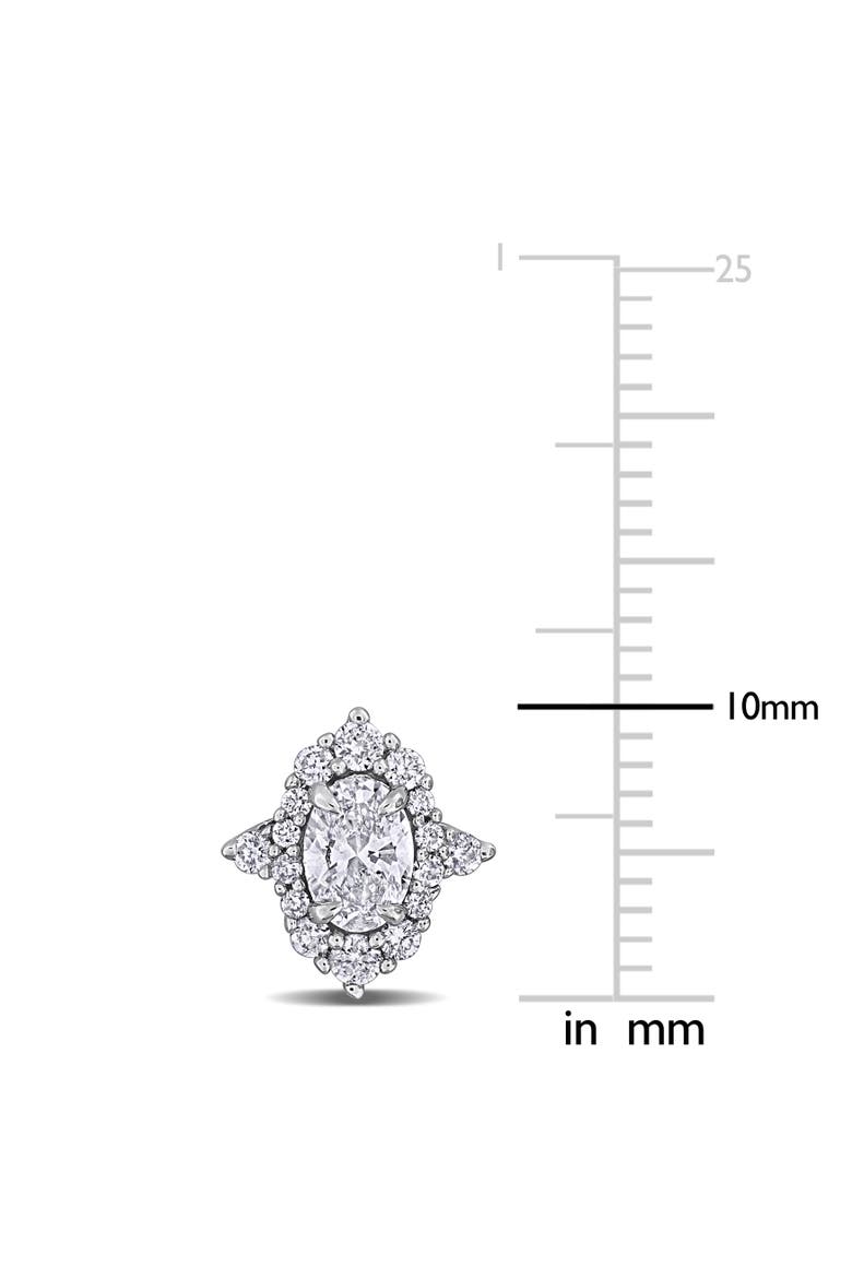 Lab-Grown Diamond Stud Earrings 14k White Gold, Alternate, color, White Gold