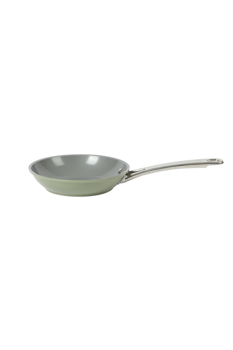 Titanium Ceramic Nonstick Forged Aluminum Cookware Pots & Pans Set with Tempered Glass Lids, Alternate, color, Green