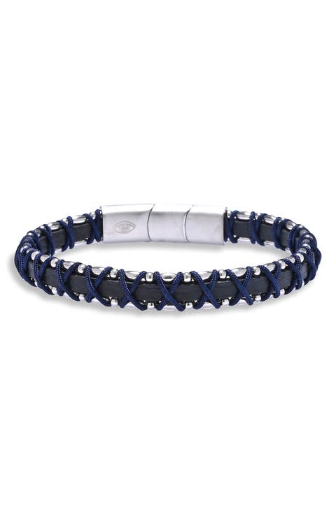 Men's Lucas Cord & Leather Bracelet