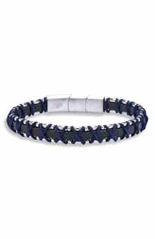 EYE CANDY LOS ANGELES Men's Lucas Cord & Leather Bracelet