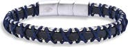EYE CANDY LOS ANGELES Men's Lucas Cord & Leather Bracelet